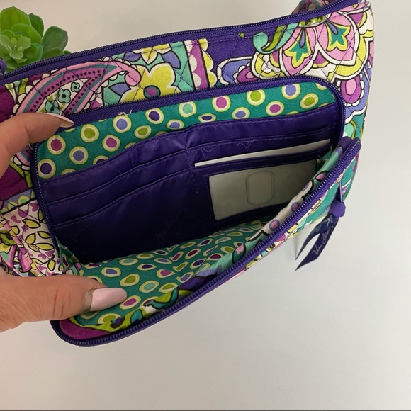 Vera Bradley Floral Paisley Crossbody Purse EUC - Picture 2 of 5